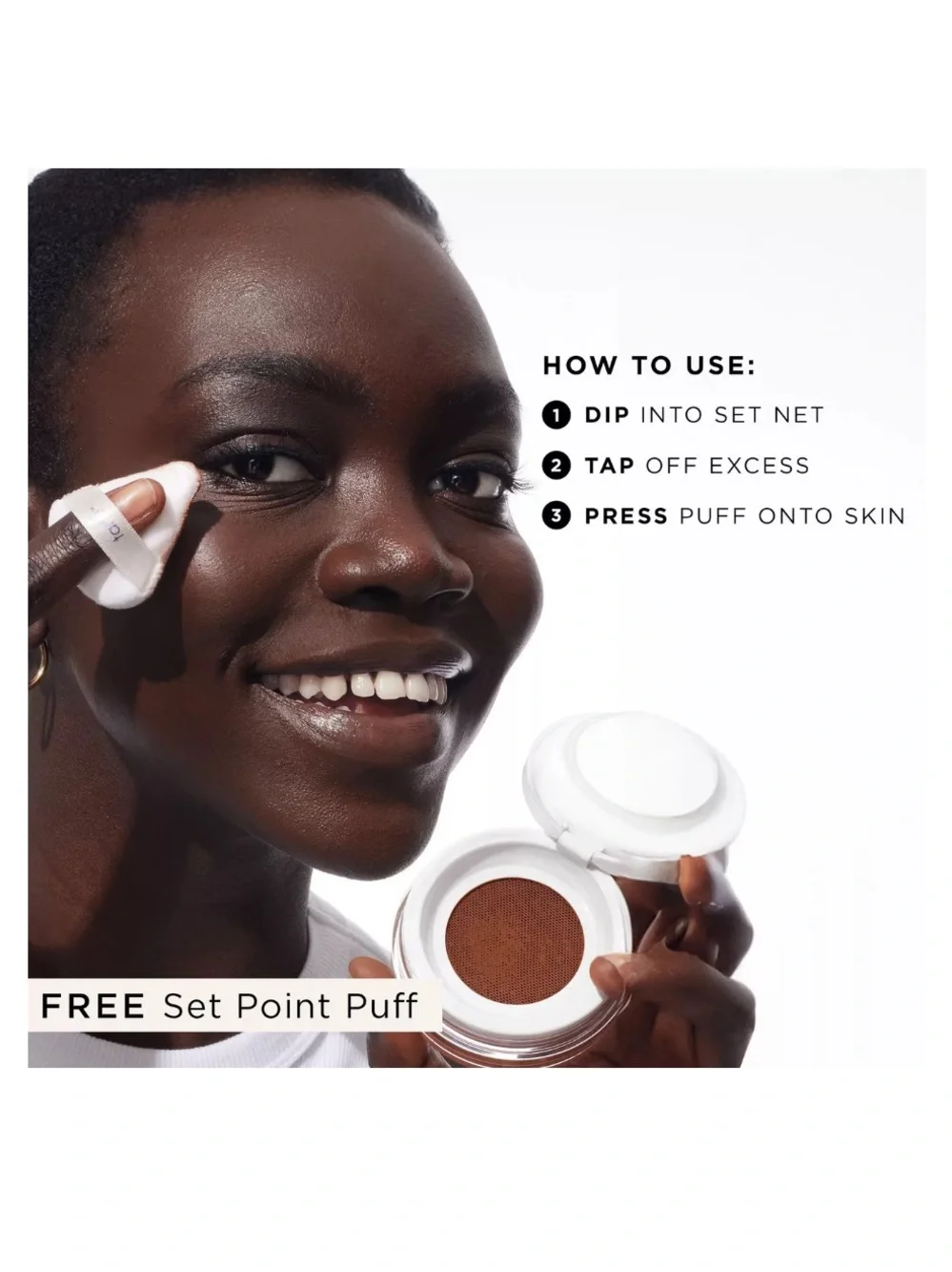 TARTE CREASELESS SETTING POWDER—FULL SIZE PINK